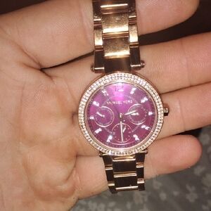 Michael Kors Pink and Gold Women's Watch